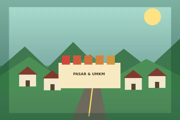 Ilustrasi UMKM & usaha warga Desa Maja