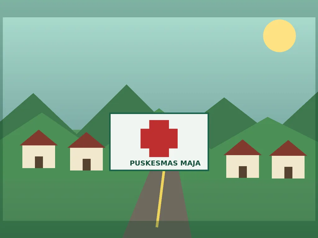 Ilustrasi Kesehatan & layanan dasar Desa Maja