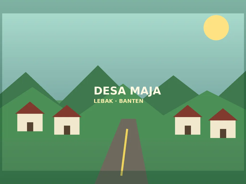 Ilustrasi orisinal lingkungan Desa Maja