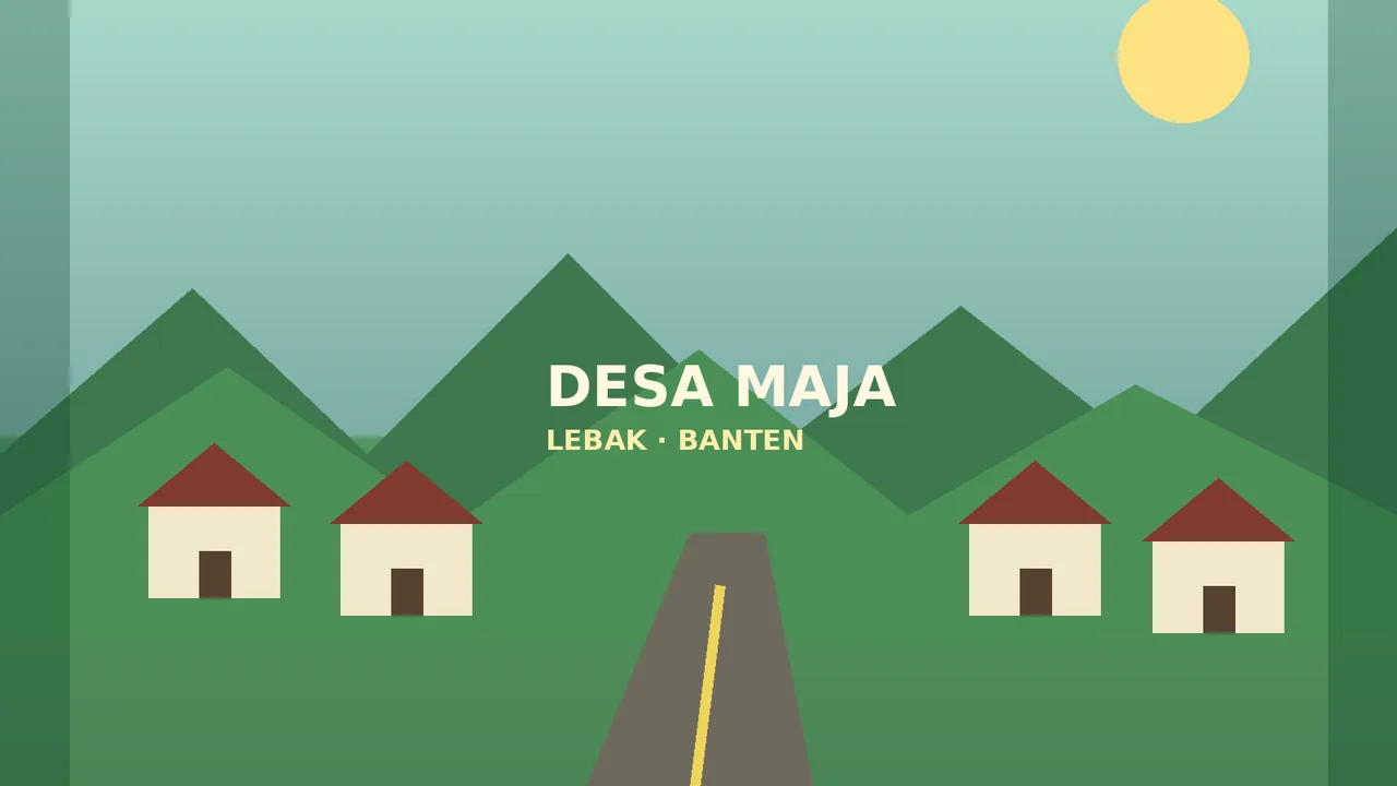 Ilustrasi lingkungan Desa Maja